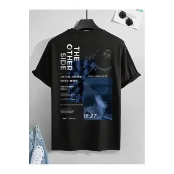Sırt Baskılı Oversize Salaş Unisex-T-Shirt