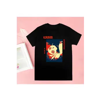 Siyah Inuyasha Yeni Baskı Tshirt Yaz Yenilik