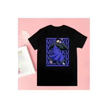 Siyah Inuyasha Yeni Baskı Tshirt Yaz Yenilik