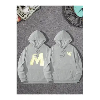 Siyah Kapşonlu Sweatshirt Çift Sevgili Kombinleri Couple Clothing