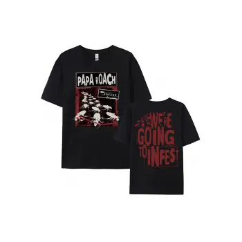 Siyah PAPA ROACH Rock Grubu