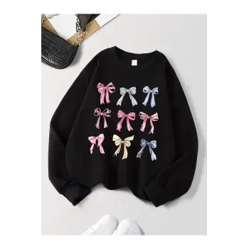 Siyah Retro Leopar Baskı Yay