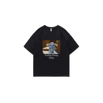 Siyah Tutter Duygu Güçlü Bugün Anxious Tutter Tshirt Komik Fare Grafik