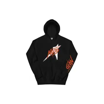 Siyah Unisex NOTD Yıldız Kapüşonlular Grunge Moda Cep Kapşonlu Ele