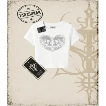 SKULL   Kadın Baby Tee