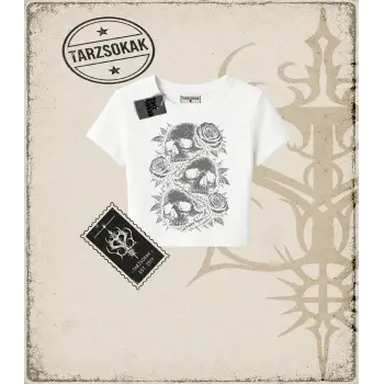 SKULL   Kadın Baby Tee