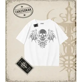SKULL   Oversize Unisex Tişört