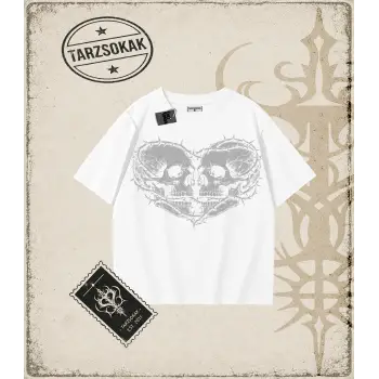 SKULL   Oversize Unisex Tişört