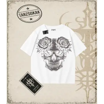 SKULL   Oversize Unisex Tişört