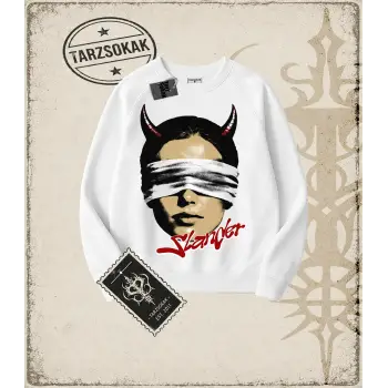 SLANDER Oversize Unisex Bisiklet Yaka Sweatshirt