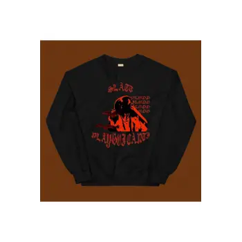 Slatted Playboi Carti Sweatshirt Siyah