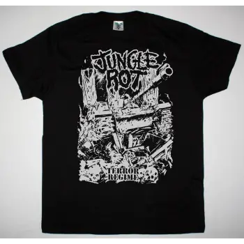 SLAYER SKULLS NEW BLACK T-SHIRT ÖN BASKILI