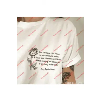 Slogan Unisex Yazılı Oversize Tshirt TWGWBR1