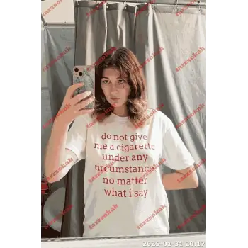 Slogan Unisex Yazılı Oversize Tshirt TWGWBR29