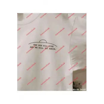 Slogan Unisex Yazılı Oversize Tshirt TWGWBR36