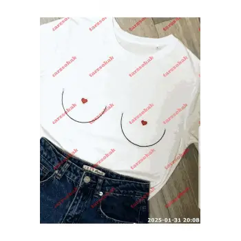 Slogan Unisex Yazılı Oversize Tshirt TWGWBR45