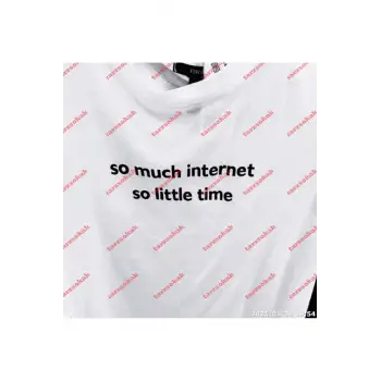 Slogan Unisex Yazılı Oversize Tshirt TWGWBR46