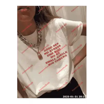 Slogan Unisex Yazılı Oversize Tshirt TWGWBR73