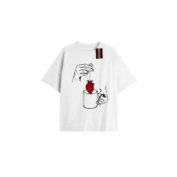 Smile Baskılı Oversize Kalıp Unisex T-shirt
