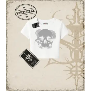 SNAKE SKULL Kadın Baby Tee
