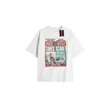 Spider-Man Gazete baskı Model No Way Home Tshirt