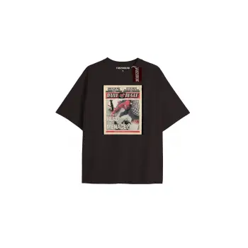 Spider-Man Gazete baskı Model No Way Home Tshirt