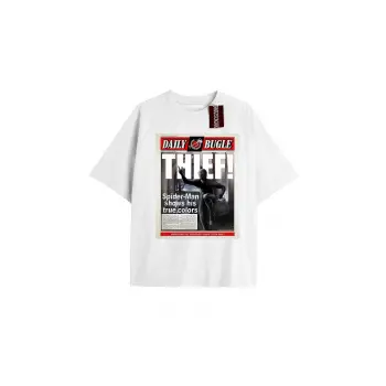 Spider-Man Gazete baskı Model No Way Home Tshirt