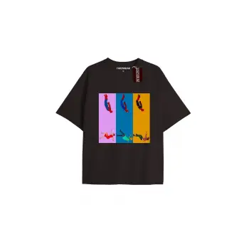 Spider-Man Gazete baskı Model No Way Home Tshirt
