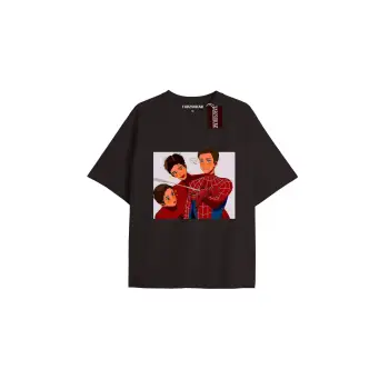 Spider-Man Gazete baskı Model No Way Home Tshirt