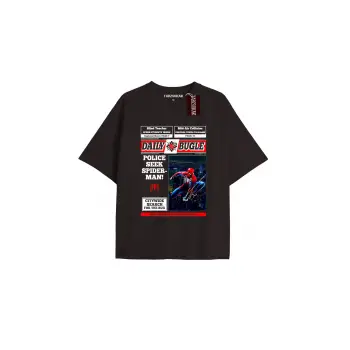 Spider-Man Gazete baskı Model No Way Home Tshirt