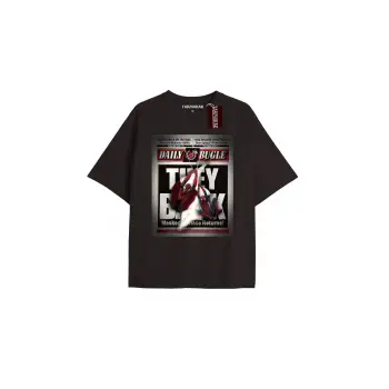 Spider-Man Gazete baskı Model No Way Home Tshirt