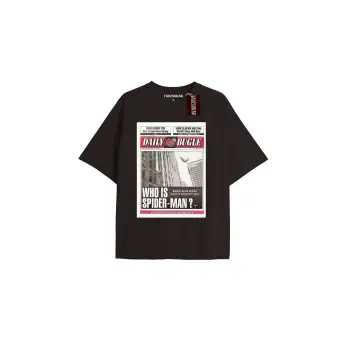 Spider-Man Gazete baskı Model No Way Home Tshirt