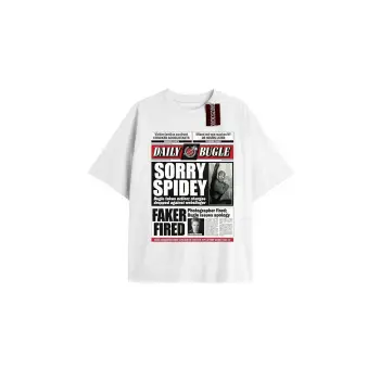 Spider-Man Gazete baskı Model No Way Home Tshirt