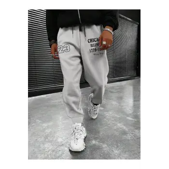 Sporsity Letter Graphic Drawstring Waist Eşofman Altı