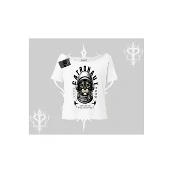 Stay Cool Kedi Baskılı Oversize Tshirt