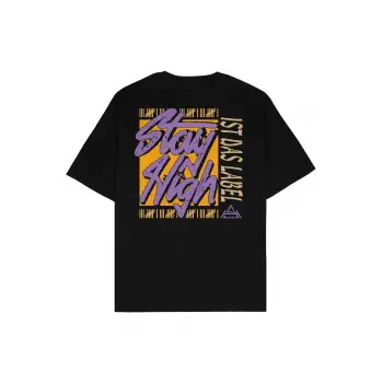 Stay High Siyah Oversize Unisex T-shirt