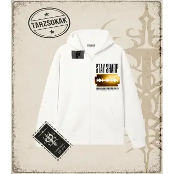 STAY SHARP Oversize Unisex Hırka & Çeket Fermuarlı Sweatshirt