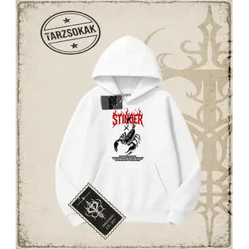 STINGER Oversize Unisex Kapşonlu Sweatshirt