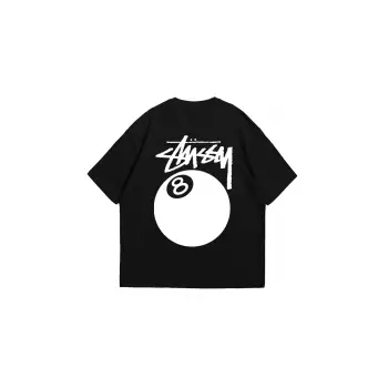 Sts. Eight Baskılı Oversize Unisex Siyah