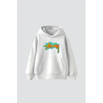 Sts Thermal Baskılı Oversize Unisex Beyaz