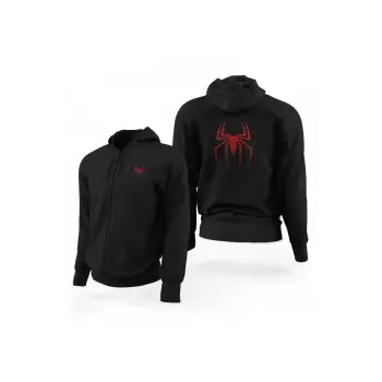 Suit Spiderman Fermuarlı Kaps?onlu Sweatshirt 12927