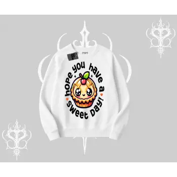 Sweet Day Cupcake Baskılı Biskilet Sweatshirt