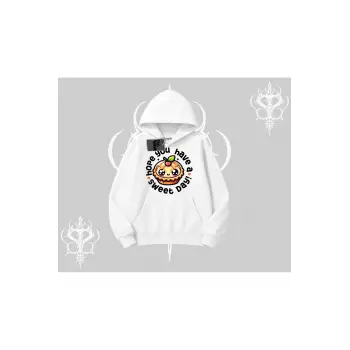Sweet Day Cupcake Baskılı Kapşonlu Sweatshirt
