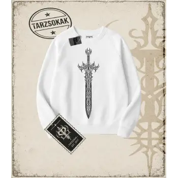 SWORD Oversize Unisex Bisiklet Yaka Sweatshirt