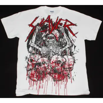 THE CASUALTIES UNDER ATTACK NEW WHITE T SHIRT ÖN BASKILI