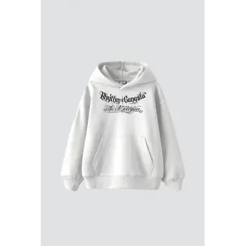 The Masterpiece Graffity Baskılı Oversize Unisex Beyaz