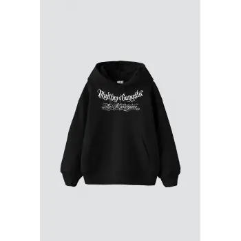 The Masterpiece Graffity Baskılı Oversize Unisex Siyah