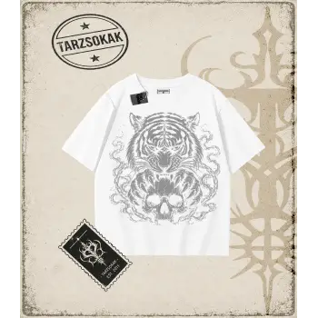 TIGER DarkArt   Oversize Unisex Tişört