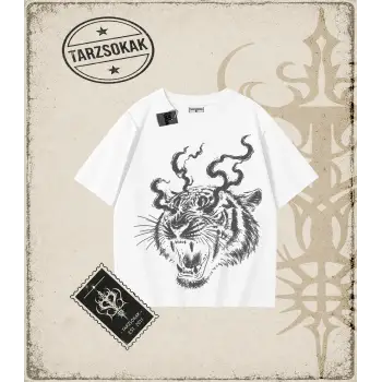 TIGER DarkArt   Oversize Unisex Tişört
