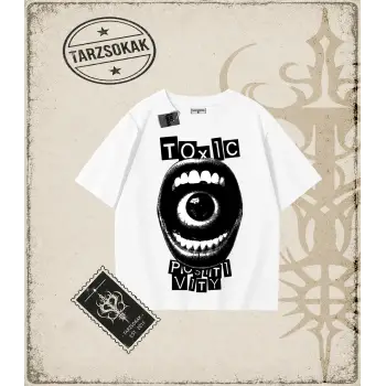 TOXIC POSITVITY Oversize Unisex Tişört